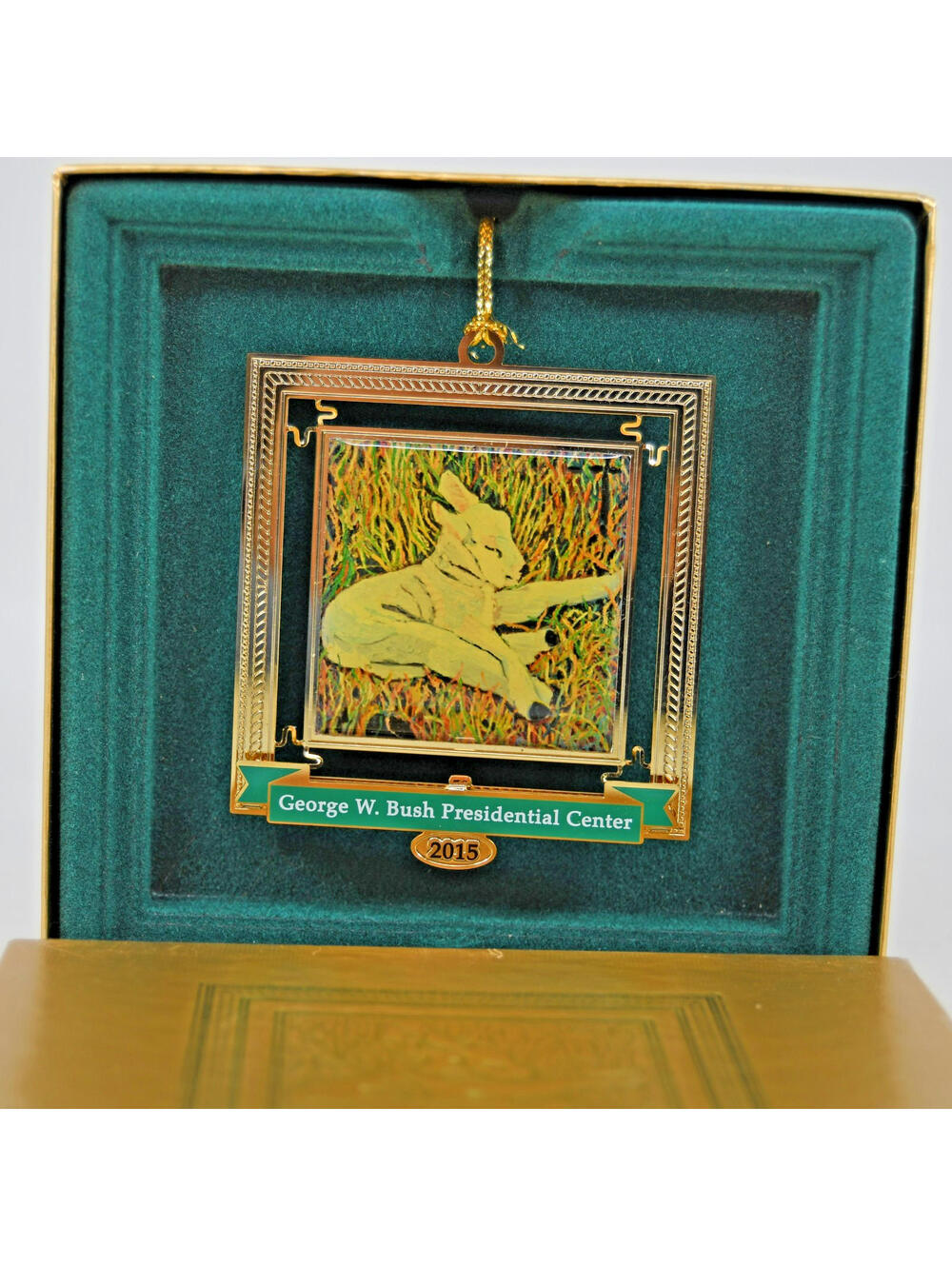 George W. Bush Presidential Center Christmas Ornament 2015 Lamb of God with Box